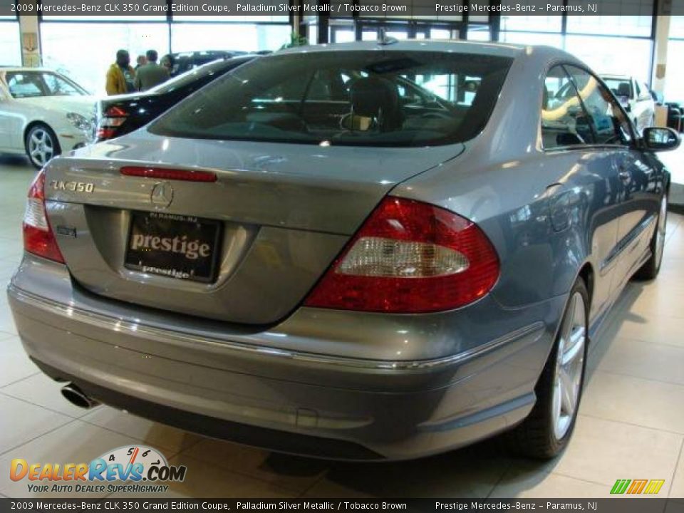 2009 Mercedes-Benz CLK 350 Grand Edition Coupe Palladium Silver Metallic / Tobacco Brown Photo #6