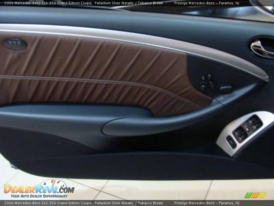2009 Mercedes-Benz CLK 350 Grand Edition Coupe Palladium Silver Metallic / Tobacco Brown Photo #7