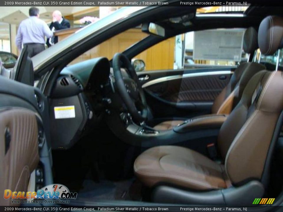2009 Mercedes-Benz CLK 350 Grand Edition Coupe Palladium Silver Metallic / Tobacco Brown Photo #8