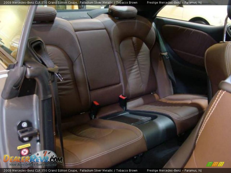 2009 Mercedes-Benz CLK 350 Grand Edition Coupe Palladium Silver Metallic / Tobacco Brown Photo #13
