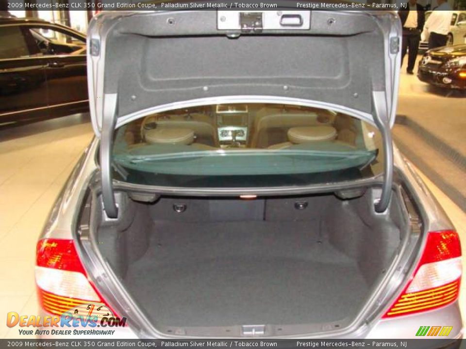 2009 Mercedes-Benz CLK 350 Grand Edition Coupe Palladium Silver Metallic / Tobacco Brown Photo #14
