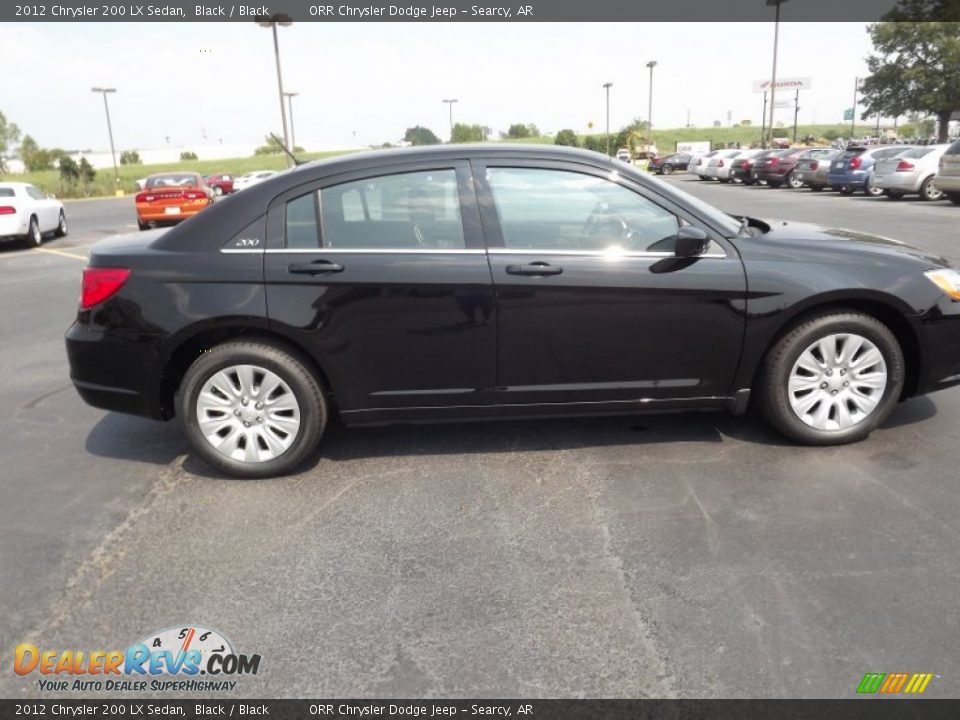 2012 Chrysler 200 LX Sedan Black / Black Photo #4