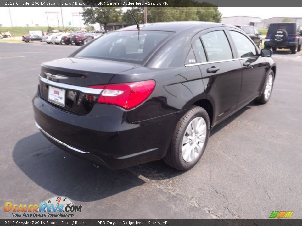 2012 Chrysler 200 LX Sedan Black / Black Photo #5