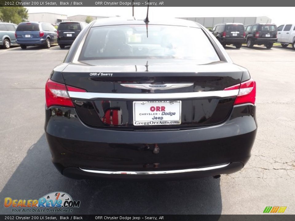 2012 Chrysler 200 LX Sedan Black / Black Photo #6