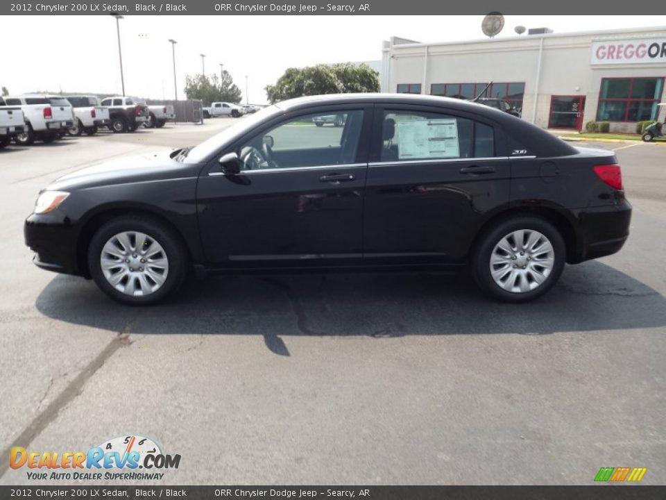 2012 Chrysler 200 LX Sedan Black / Black Photo #8