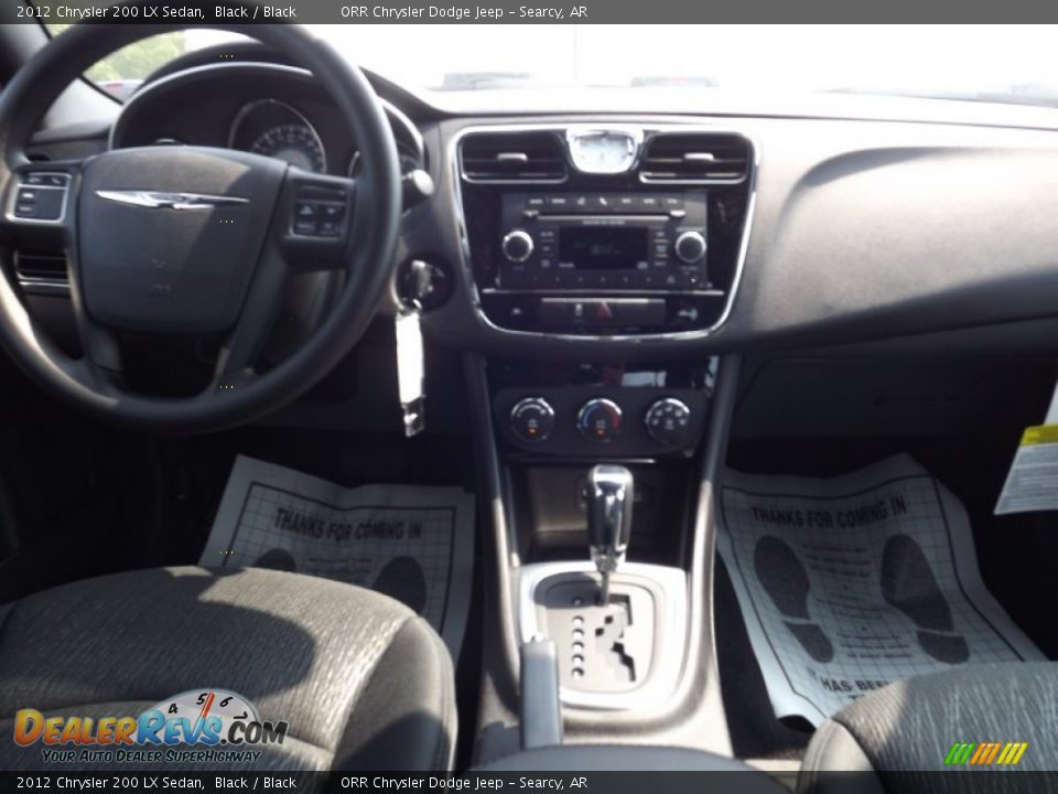 2012 Chrysler 200 LX Sedan Black / Black Photo #10