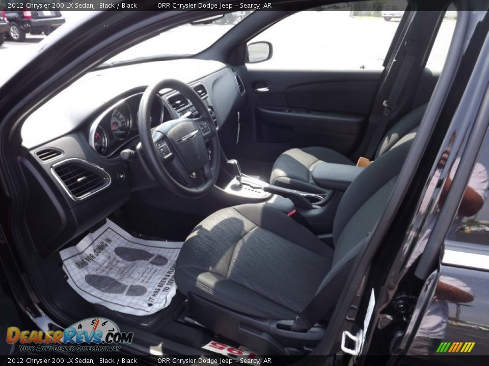Black Interior - 2012 Chrysler 200 LX Sedan Photo #11