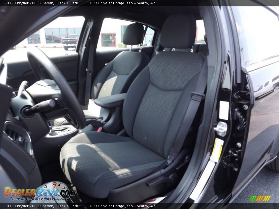 Black Interior - 2012 Chrysler 200 LX Sedan Photo #13
