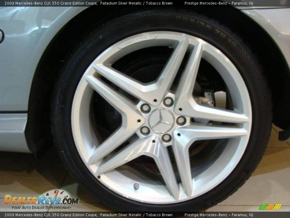 2009 Mercedes-Benz CLK 350 Grand Edition Coupe Palladium Silver Metallic / Tobacco Brown Photo #15