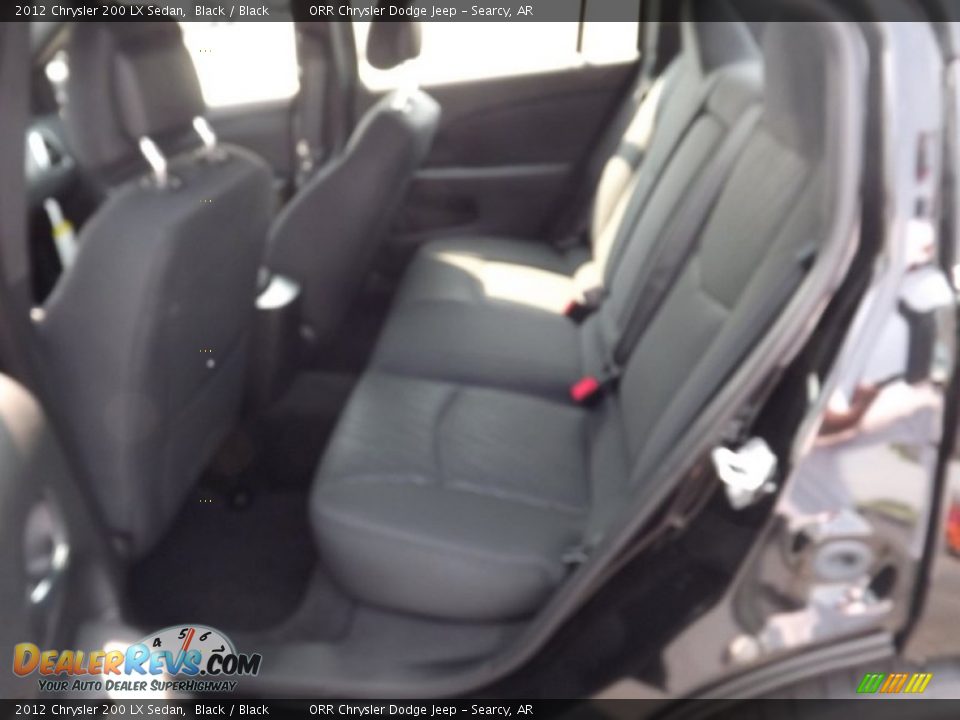 2012 Chrysler 200 LX Sedan Black / Black Photo #14