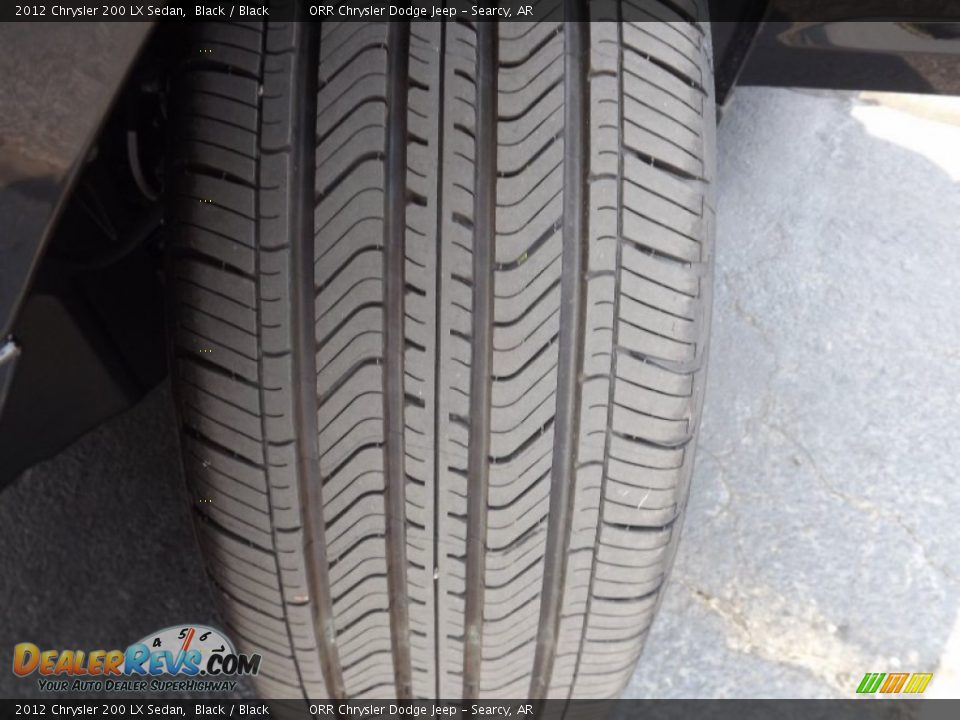 2012 Chrysler 200 LX Sedan Black / Black Photo #17