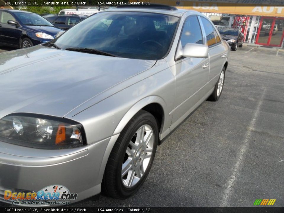 2003 Lincoln LS V8 Silver Birch Metallic / Black Photo #3