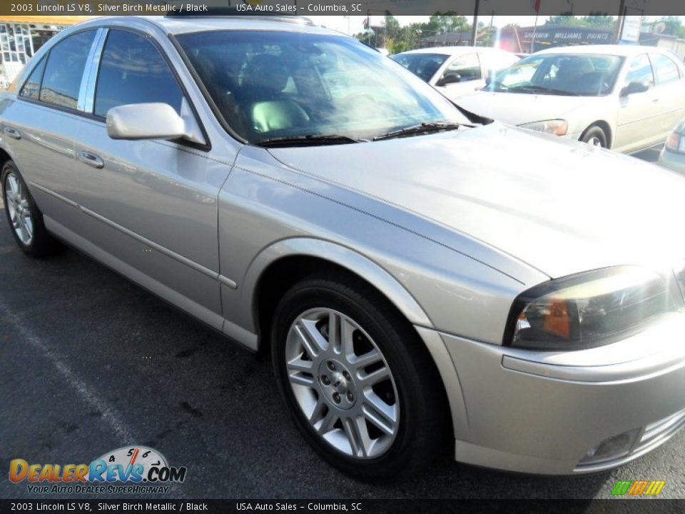 2003 Lincoln LS V8 Silver Birch Metallic / Black Photo #5