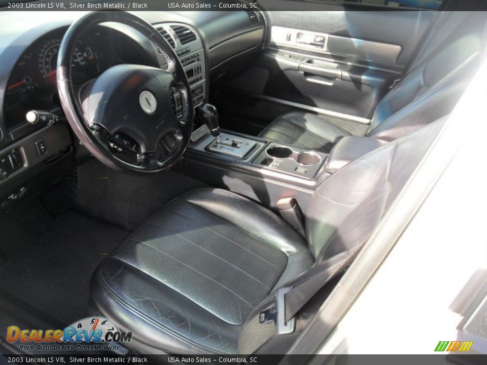 2003 Lincoln LS V8 Silver Birch Metallic / Black Photo #8