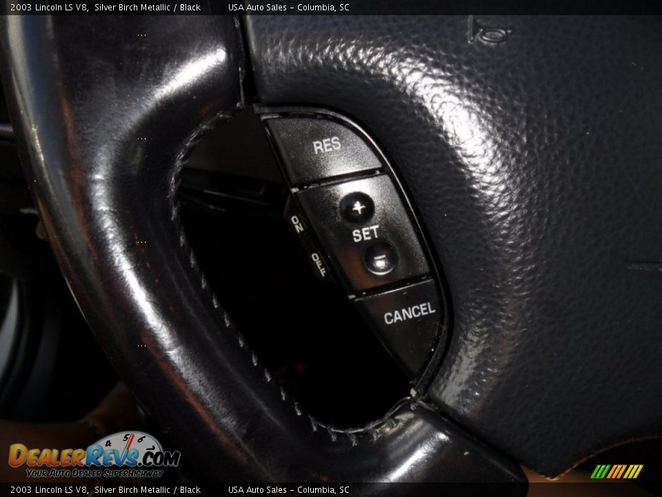 2003 Lincoln LS V8 Silver Birch Metallic / Black Photo #11