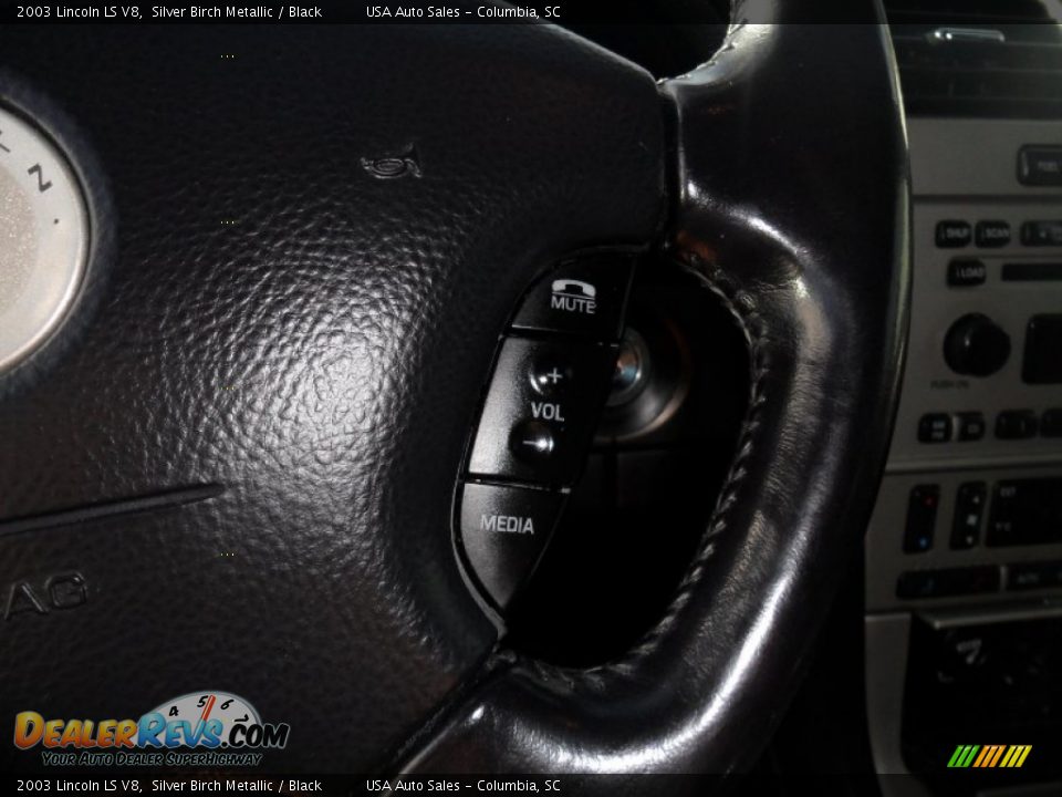 2003 Lincoln LS V8 Silver Birch Metallic / Black Photo #12