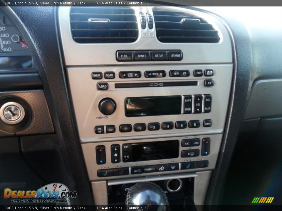 2003 Lincoln LS V8 Silver Birch Metallic / Black Photo #15