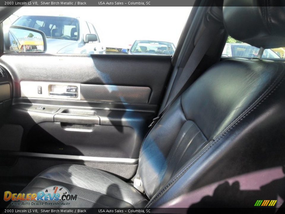 2003 Lincoln LS V8 Silver Birch Metallic / Black Photo #17
