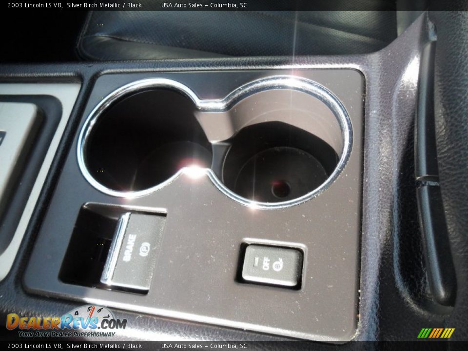 2003 Lincoln LS V8 Silver Birch Metallic / Black Photo #18