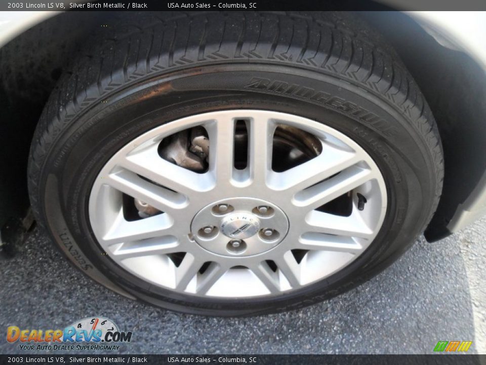 2003 Lincoln LS V8 Silver Birch Metallic / Black Photo #26