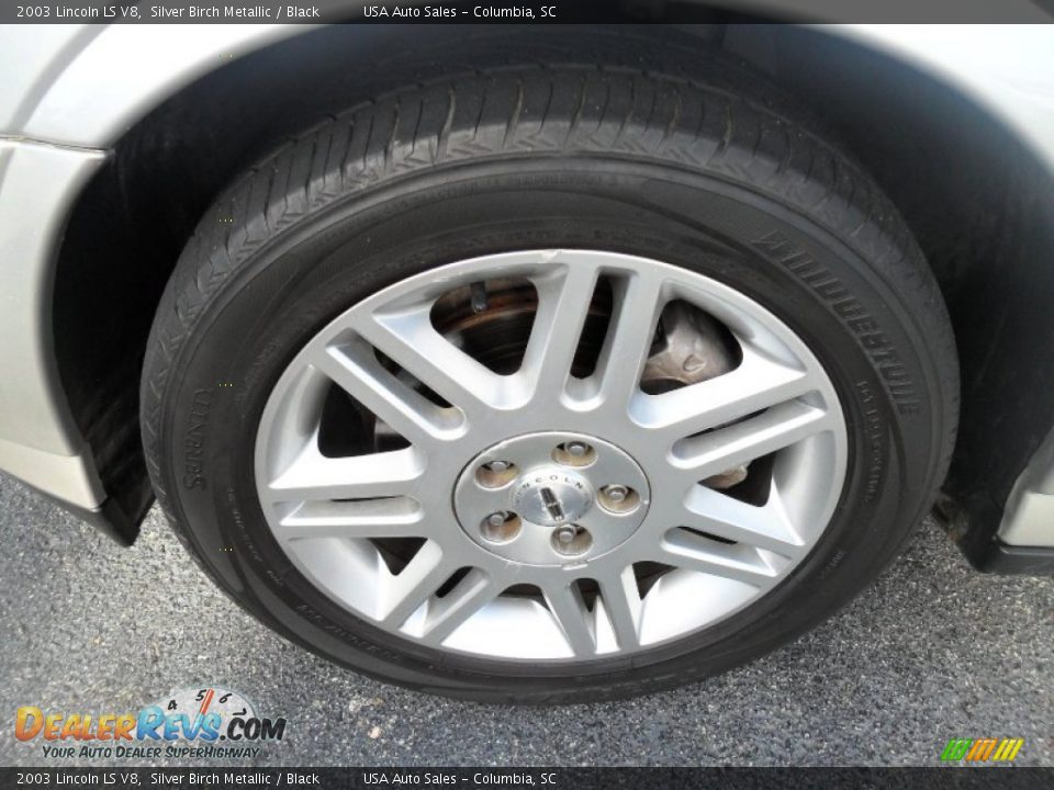 2003 Lincoln LS V8 Silver Birch Metallic / Black Photo #28