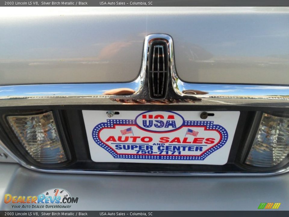 2003 Lincoln LS V8 Silver Birch Metallic / Black Photo #32