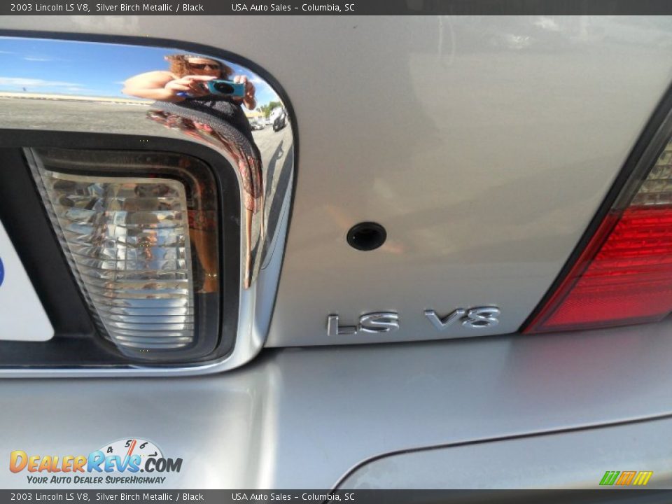 2003 Lincoln LS V8 Silver Birch Metallic / Black Photo #33
