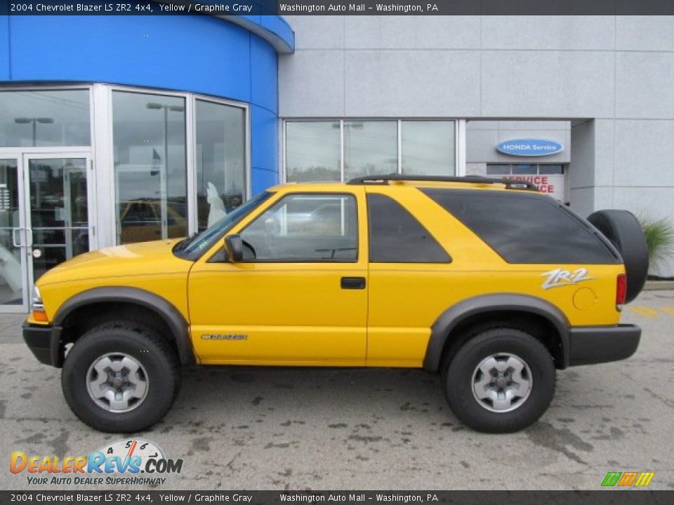 Yellow 2004 Chevrolet Blazer LS ZR2 4x4 Photo #3