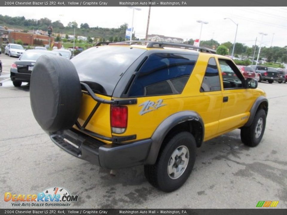 Yellow 2004 Chevrolet Blazer LS ZR2 4x4 Photo #7