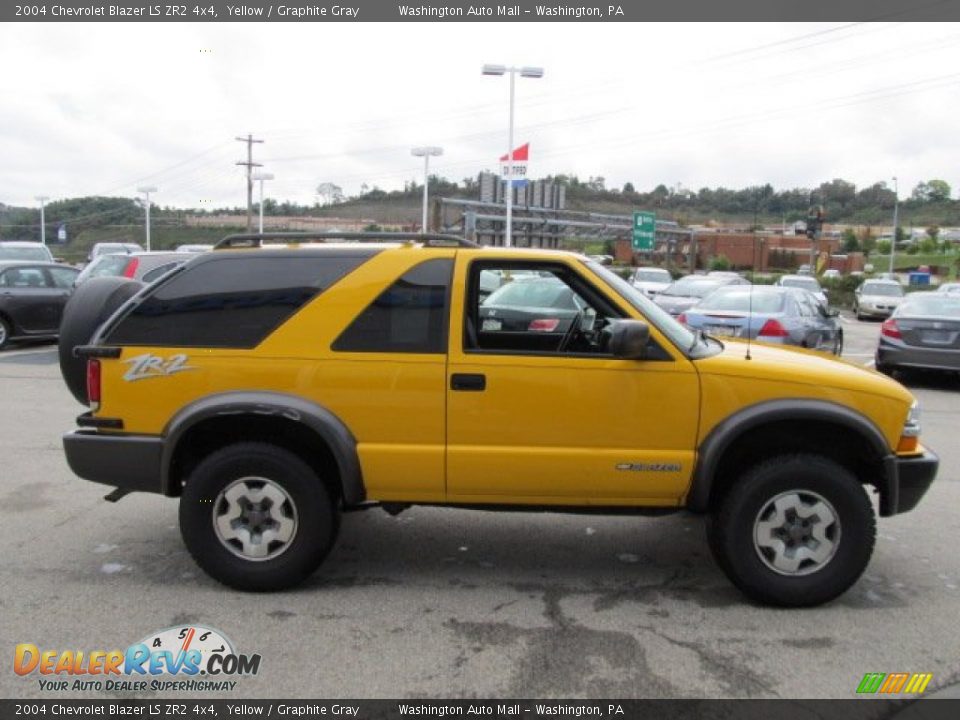 Yellow 2004 Chevrolet Blazer LS ZR2 4x4 Photo #8