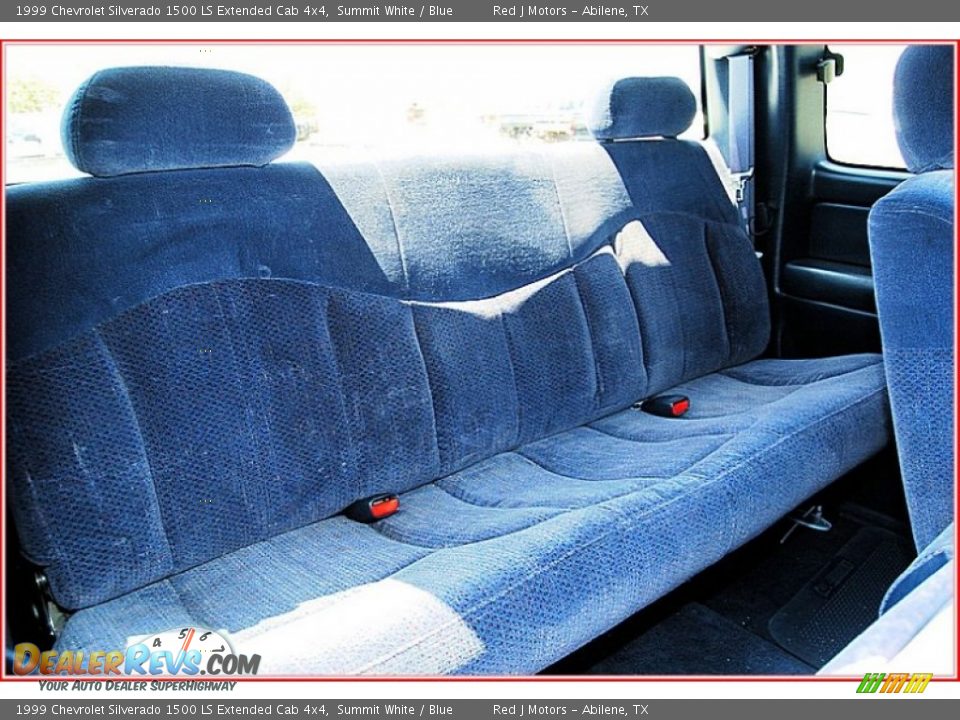 Blue Interior - 1999 Chevrolet Silverado 1500 LS Extended Cab 4x4 Photo #19