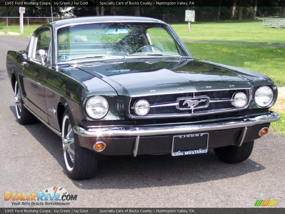 1965 Ford Mustang Coupe Ivy Green / Ivy Gold Photo #10