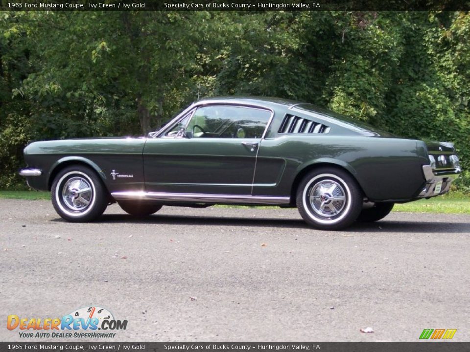 1965 Ford Mustang Coupe Ivy Green / Ivy Gold Photo #15