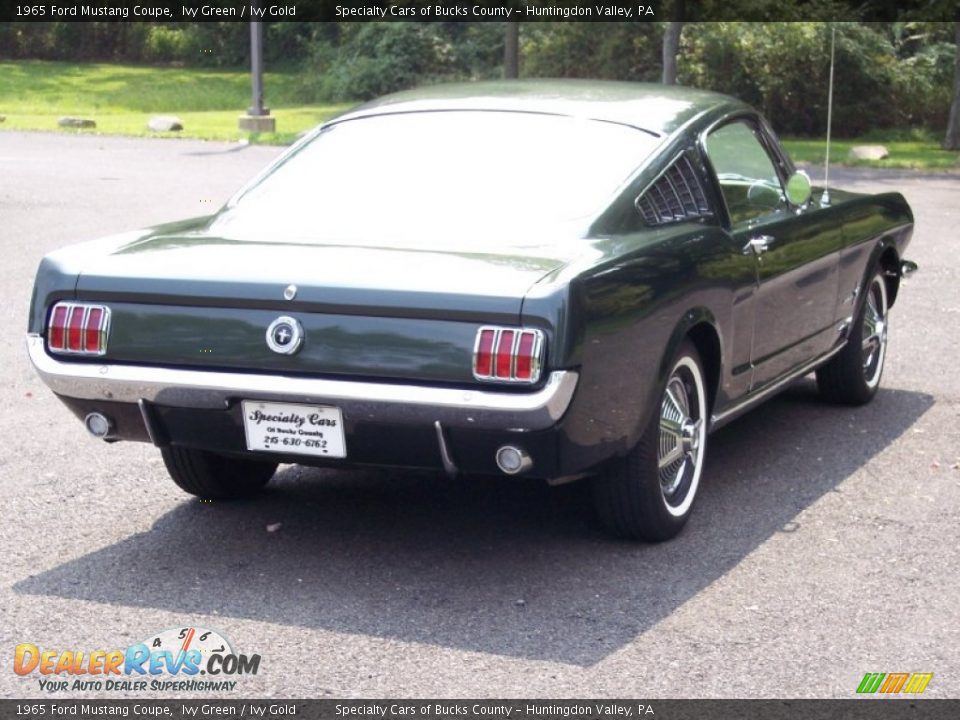 1965 Ford Mustang Coupe Ivy Green / Ivy Gold Photo #18