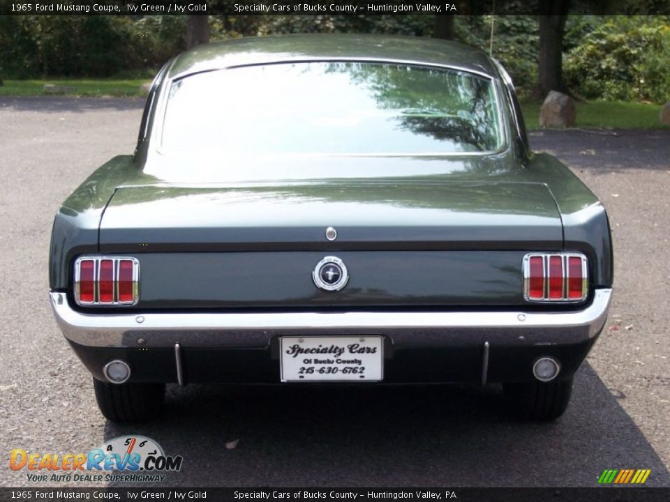 1965 Ford Mustang Coupe Ivy Green / Ivy Gold Photo #19