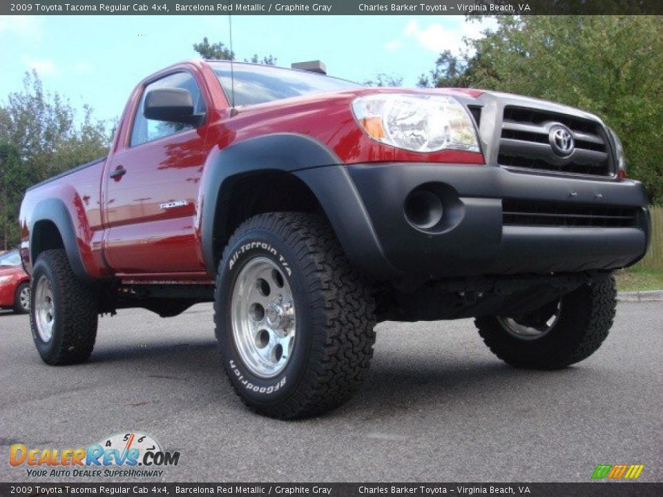 Barcelona Red Metallic 2009 Toyota Tacoma Regular Cab 4x4 Photo #1