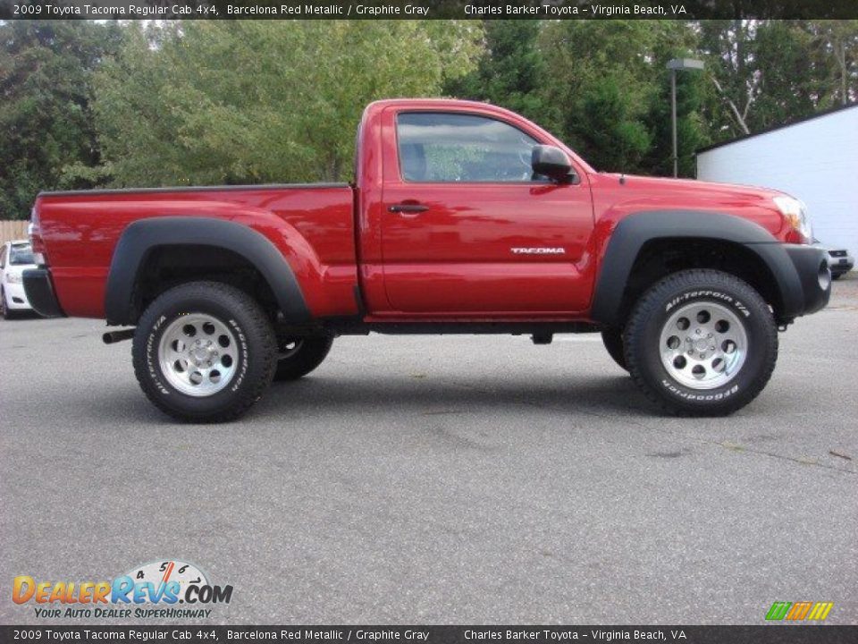 Barcelona Red Metallic 2009 Toyota Tacoma Regular Cab 4x4 Photo #3