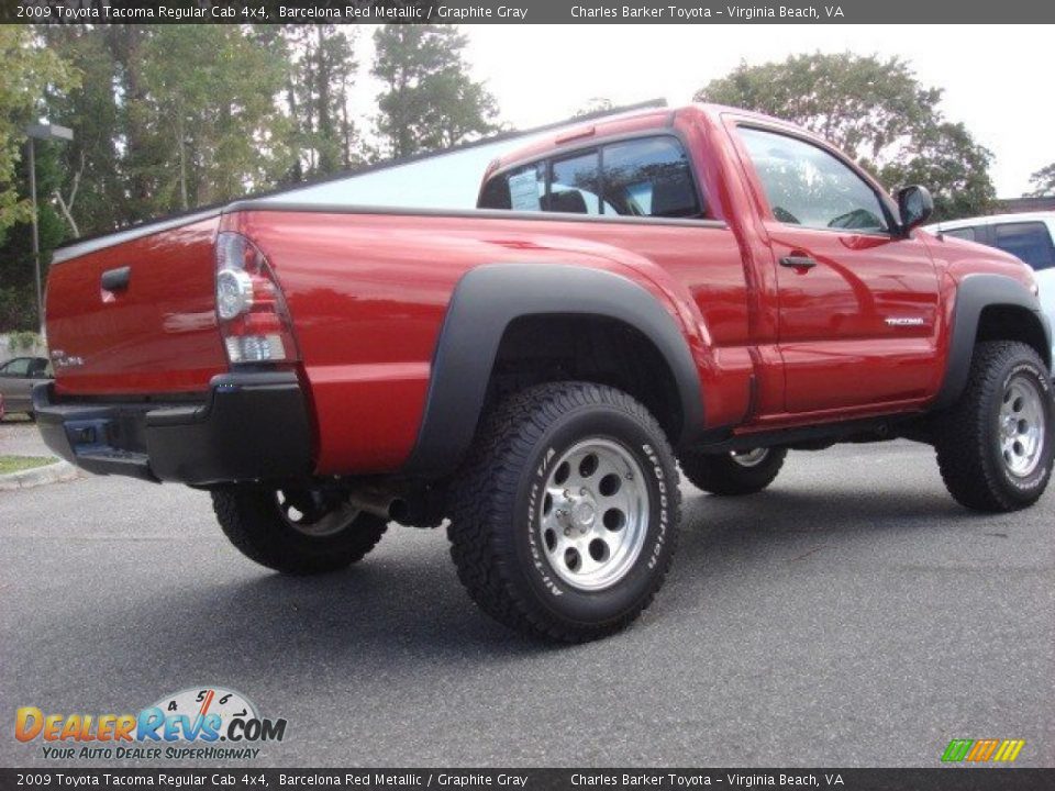 Barcelona Red Metallic 2009 Toyota Tacoma Regular Cab 4x4 Photo #4