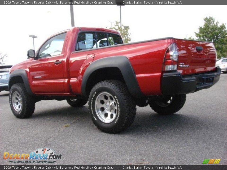 2009 Toyota Tacoma Regular Cab 4x4 Barcelona Red Metallic / Graphite Gray Photo #5