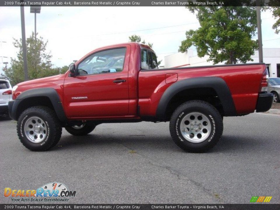 Barcelona Red Metallic 2009 Toyota Tacoma Regular Cab 4x4 Photo #6