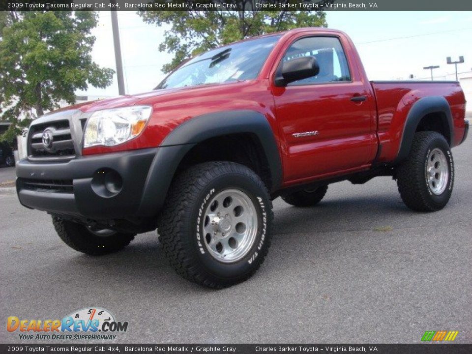 Barcelona Red Metallic 2009 Toyota Tacoma Regular Cab 4x4 Photo #7