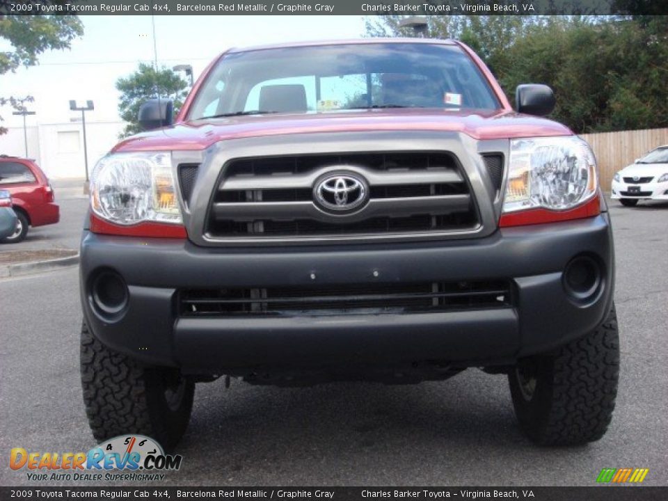 2009 Toyota Tacoma Regular Cab 4x4 Barcelona Red Metallic / Graphite Gray Photo #8