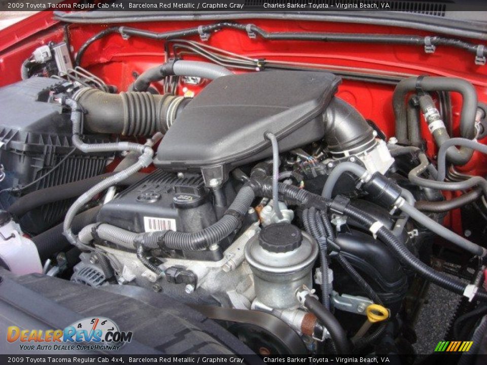 2009 Toyota Tacoma Regular Cab 4x4 2.7 Liter DOHC 16-Valve VVT-i 4 Cylinder Engine Photo #17