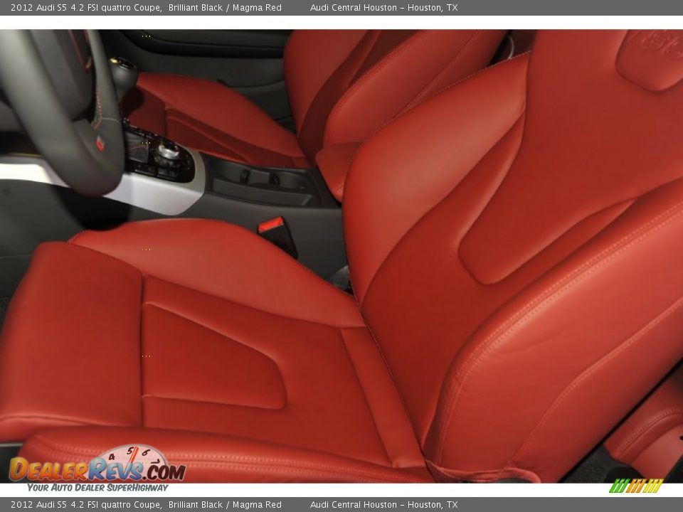 Magma Red Interior - 2012 Audi S5 4.2 FSI quattro Coupe Photo #14