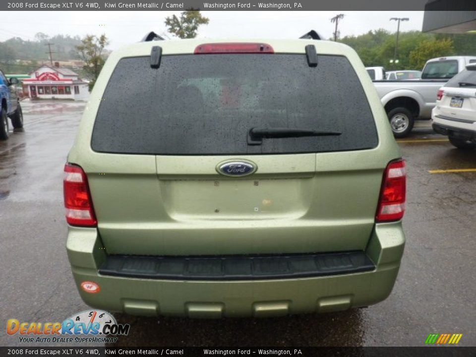 2008 Ford Escape XLT V6 4WD Kiwi Green Metallic / Camel Photo #3