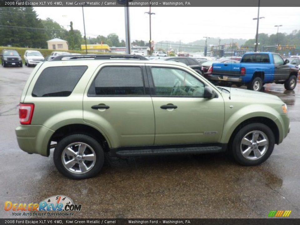 2008 Ford Escape XLT V6 4WD Kiwi Green Metallic / Camel Photo #5