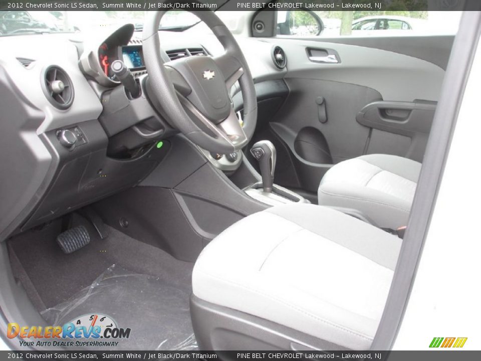 Jet Black/Dark Titanium Interior - 2012 Chevrolet Sonic LS Sedan Photo #8
