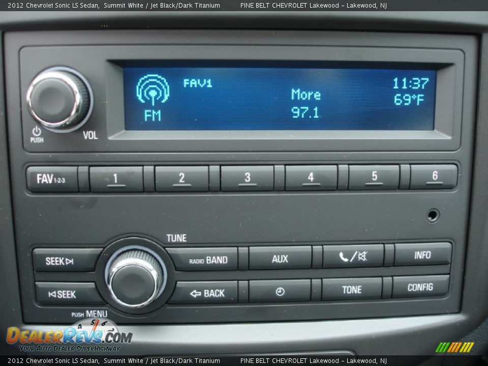 Audio System of 2012 Chevrolet Sonic LS Sedan Photo #11