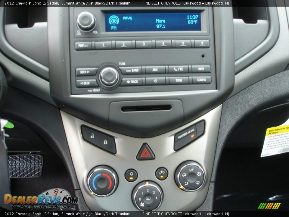 Controls of 2012 Chevrolet Sonic LS Sedan Photo #13