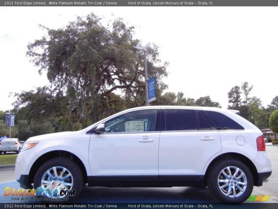 White Platinum Metallic Tri-Coat 2012 Ford Edge Limited Photo #2